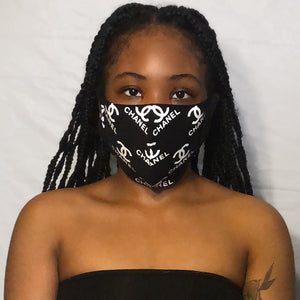 Black Chanel Inspired Mask